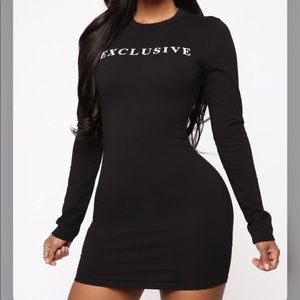 Exclusive long sleeve dress